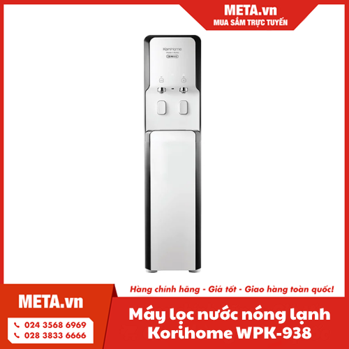 Máy lọc nước RO có tích hợp nóng lạnh Korihome WPK-938