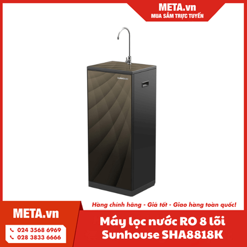 Máy lọc nước RO 8 lõi Sunhouse SHA8818K
