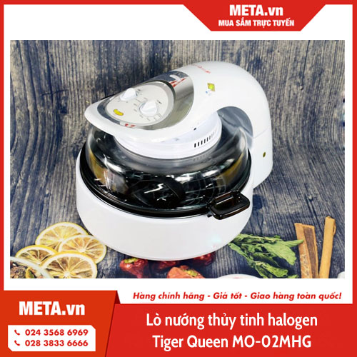Lò nướng thủy tinh Tiger Queen MO-02MHG có thể nướng các loại bánh