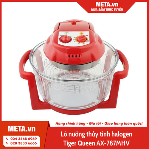 lò nướng thủy tinh halogen Tiger Queen AX-787MHV - 11 lít