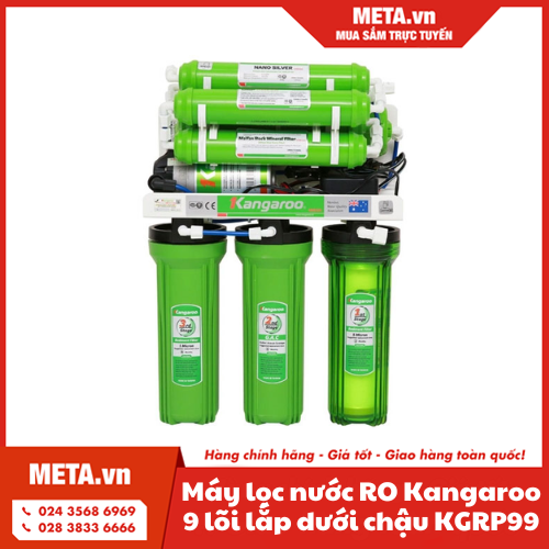 Máy lọc nước RO Kangaroo 9 lõi lắp dưới chậu KGRP99
