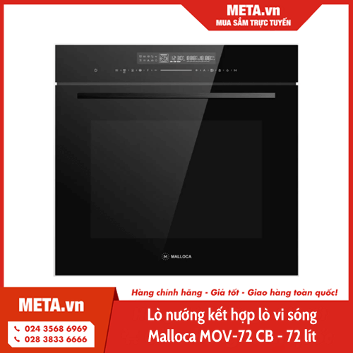 Lò nướng kết hợp lò vi sóng Malloca MOV-72 CB - 72 lít