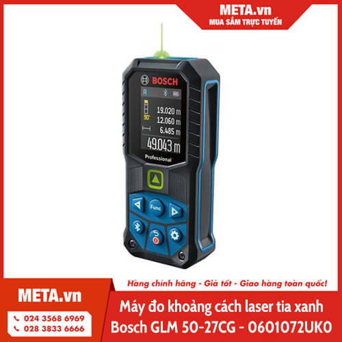 Máy đo khoảng cách laser tia xanh Bosch GLM 50-27CG - 0601072UK0