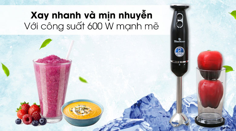 Máy xay cầm tay Bluestone được trang bị mức công suất mạnh mẽ