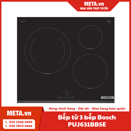 Bếp từ 3 bếp Bosch PUJ631BB5E