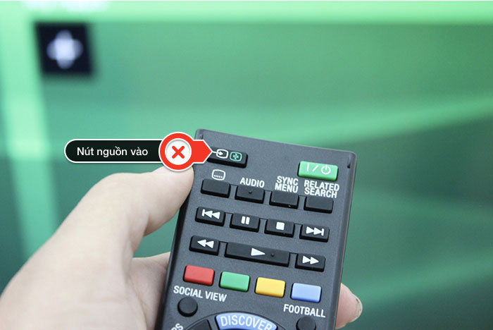 Nhấn nút INPUT