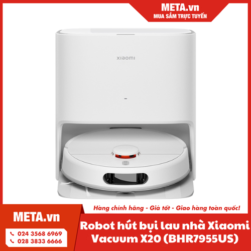 Robot hút bụi lau nhà Xiaomi Vacuum X20 (BHR7955US)