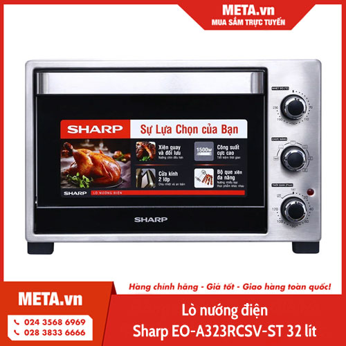 Lò nướng điện Sharp EO-A323RCSV-ST 32 lít