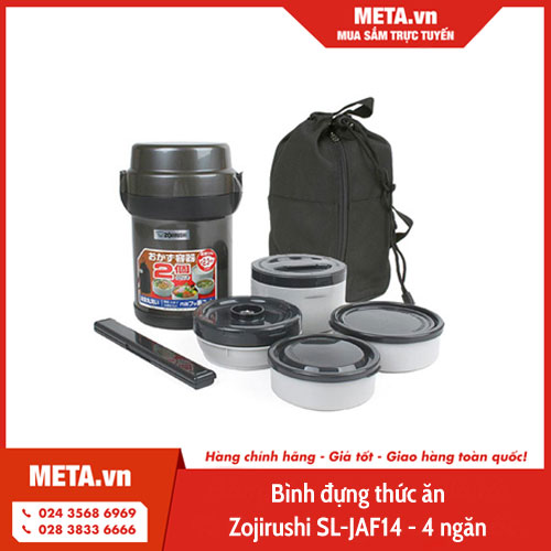 Bình đựng thức ăn Zojirushi SL-JAF14 - 4 ngăn