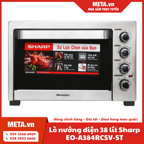 Lò nướng điện 38 lít Sharp EO-A384RCSV-ST
