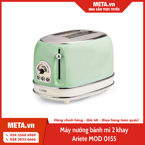 Máy nướng bánh mì 2 khay Ariete MOD 0155
