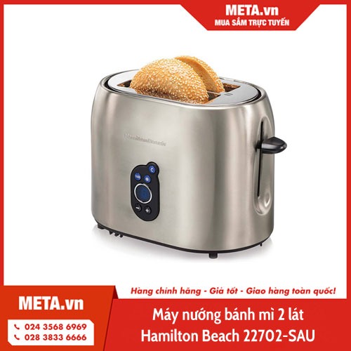 Máy nướng bánh mì 2 lát Hamilton Beach 22702-SAU