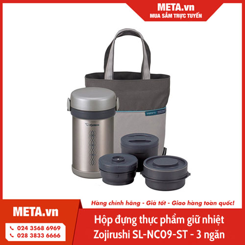 Hộp đựng thực phẩm giữ nhiệt Zojirushi SL-NC09-ST