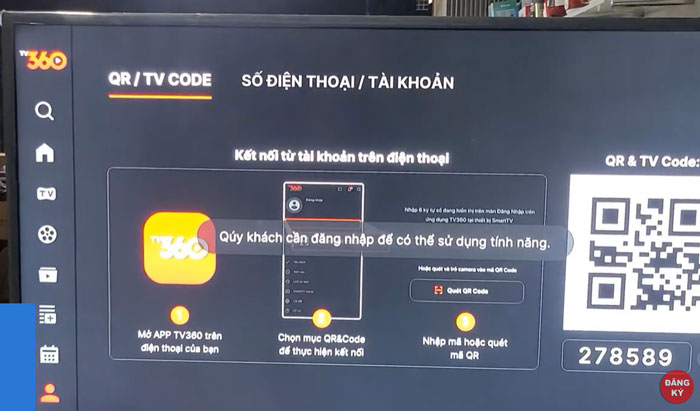 Chọn tới mục Số Điện Thoại/Tài Khoản