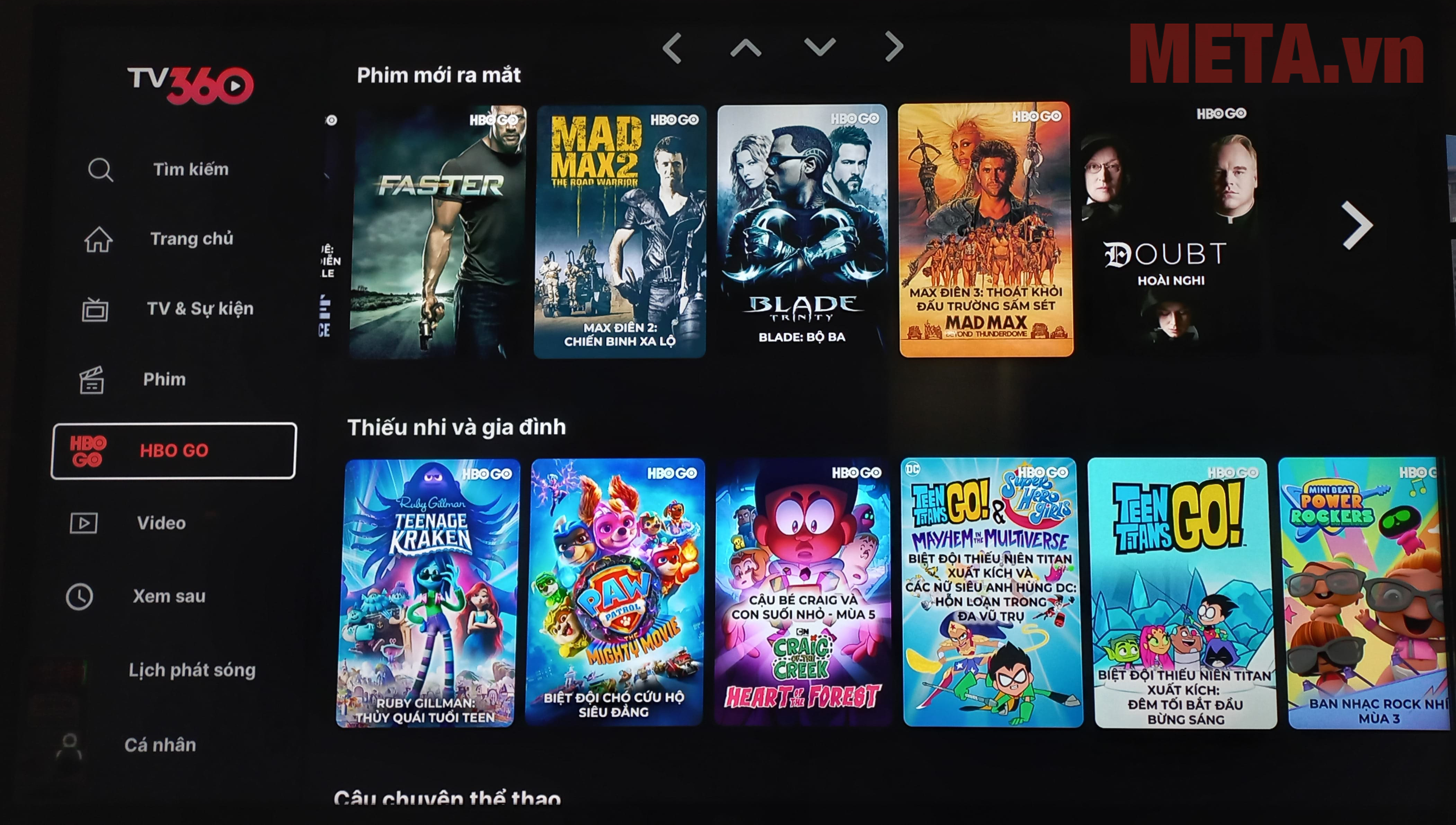 Kho phim HBO GO
