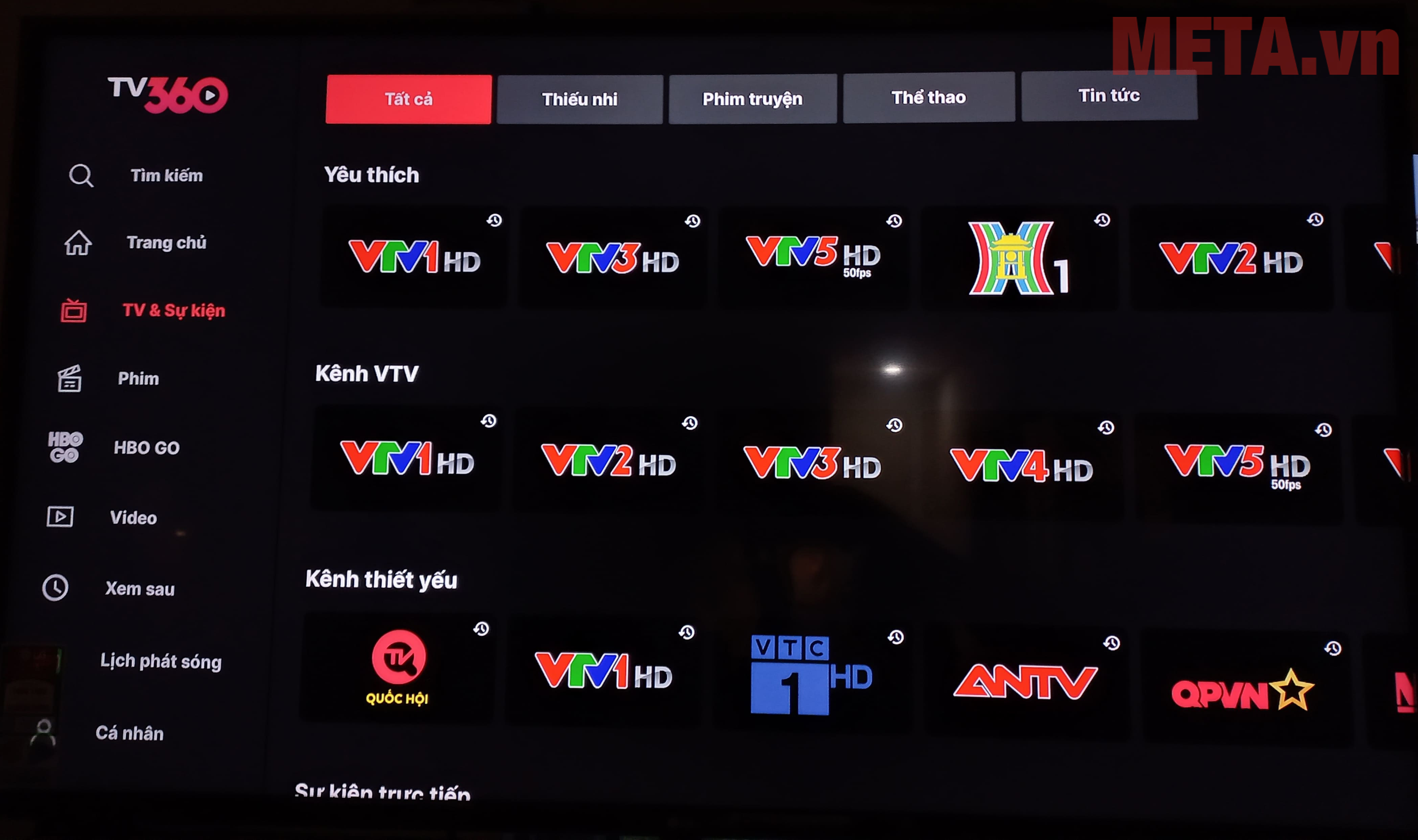 Mục TV & Sự kiện