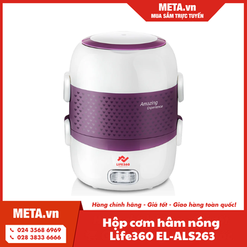 Hộp cơm hâm nóng Life360 EL-ALS263