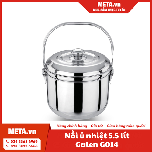 Nồi ủ nhiệt 5,5 lít Galen G014