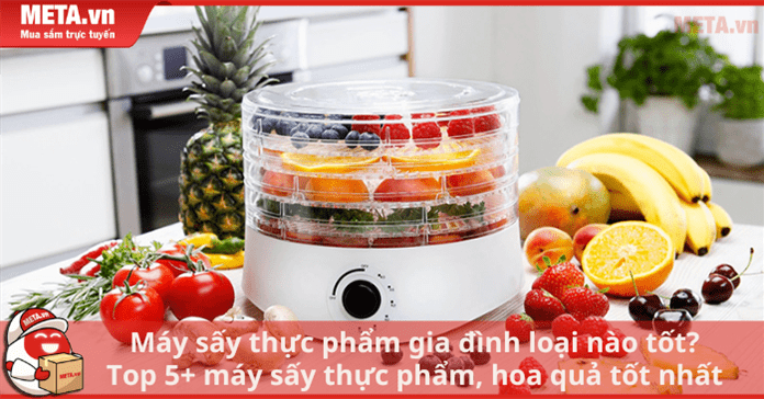 Máy sấy thực phẩm gia đình loại nào tốt? Top 10 máy sấy thực phẩm, hoa quả tốt