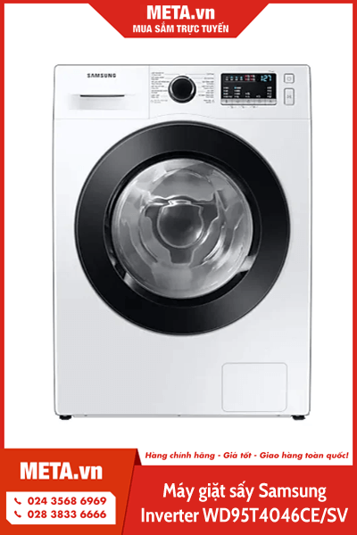 Máy giặt sấy Samsung Inverter WD95T4046CE/SV