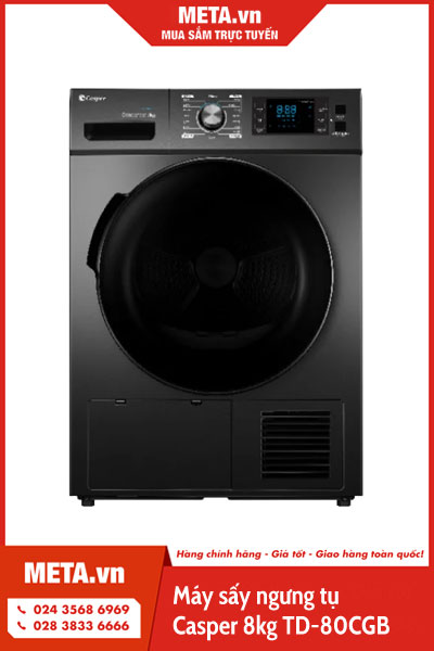 Máy sấy ngưng tụ Casper 8kg TD-80CGB