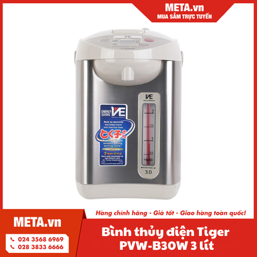 Bình thủy điện Tiger PVW-B30W 3 lít
