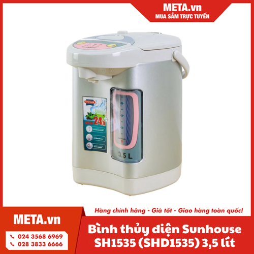 Bình thủy điện Sunhouse 3,5l SH1535 (SHD1535)