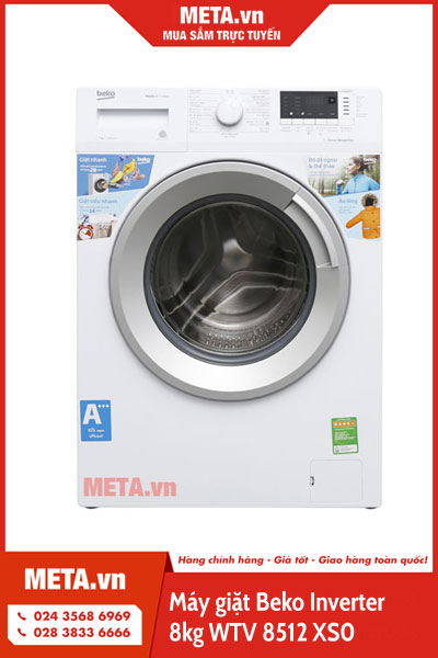 Máy giặt Beko Inverter 8kg WTV 8512 XS0