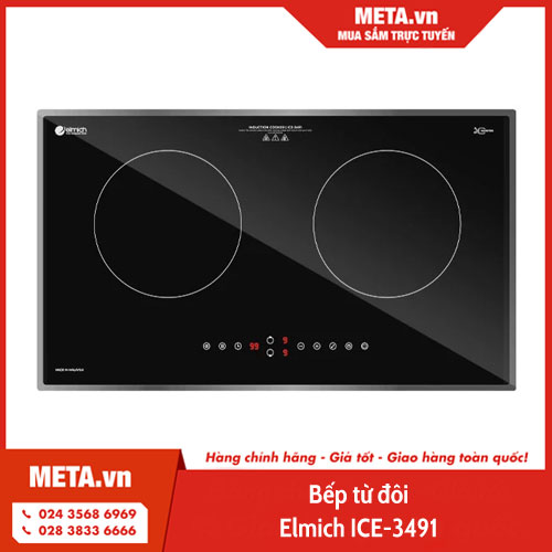 Bếp từ đôi Elmich ICE-3491