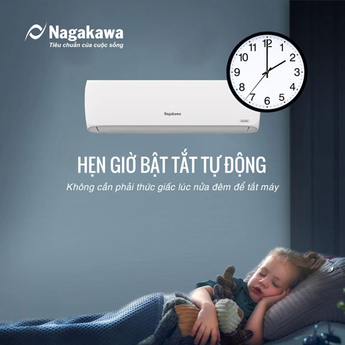 Chế độ hẹn giờ điều hòa Nagakawa