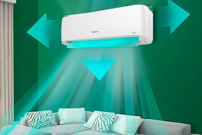 Cách chỉnh hướng gió điều hòa Nagakawa