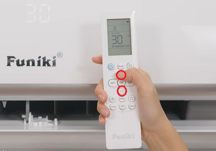 Cách điều chỉnh nhiệt độ điều hòa Funiki