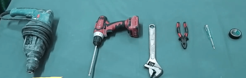Dụng cụ cần chuẩn bị khi lắp quạt trần đèn