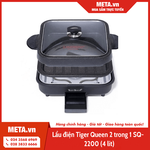 Lẩu điện Tiger Queen 2 trong 1 SQ-2200 (4 lít)