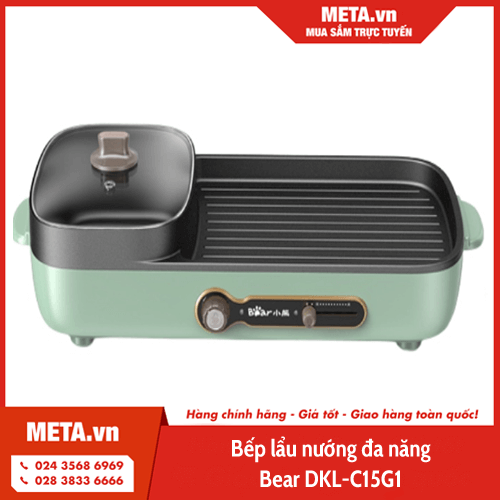 Bếp lẩu nướng đa năng Bear DKL-C15G1