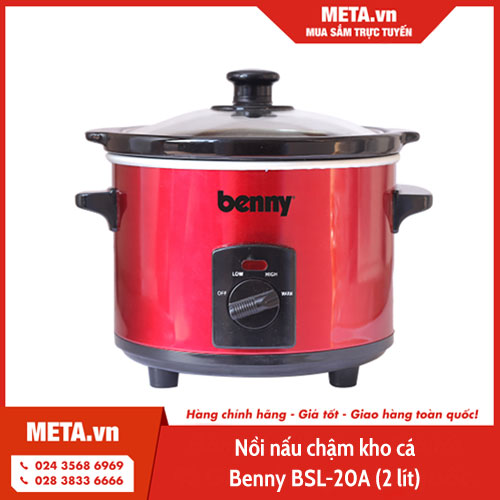 Nồi nấu chậm kho cá Benny BSL-20A (2 lít)