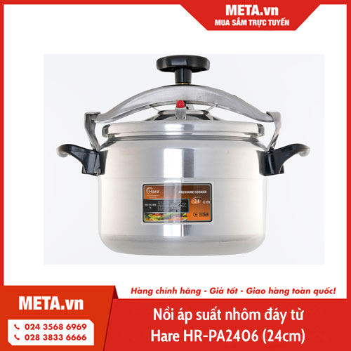 Nồi áp suất nhôm đáy từ Hare HR-PA2406