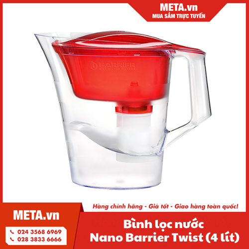 Bình lọc nước Nano Barrier Twist (4 lít)