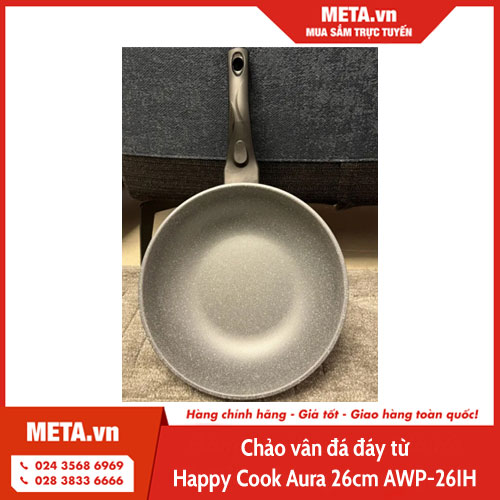 Chảo vân đá đáy từ Happy Cook Aura 26cm AWP-26IH