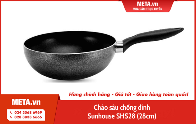 Chảo sâu chống dính Sunhouse SHS28 (28cm)