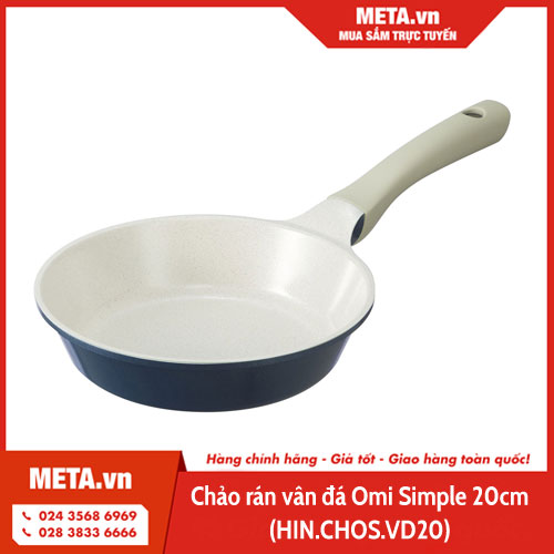 Chảo rán vân đá Omi Simple 20cm (HIN.CHOS.VD20)