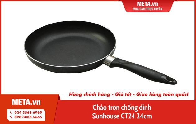 Chảo trơn chống dính Sunhouse CT24 24cm
