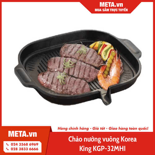 Chảo nướng vuông Korea King KGP-32MHI