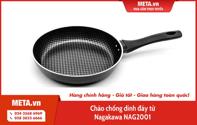 Chảo chống dính đáy từ Nagakawa NAG2001