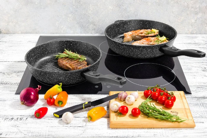 Chảo chống dính vân đá có dùng được cho bếp từ không?