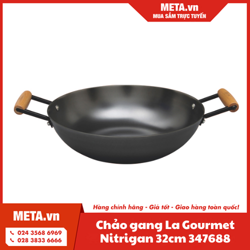 Chảo gang La Gourmet Nitrigan 32cm 347688