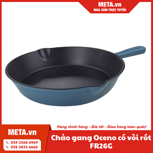 Chảo gang Oceno có vòi rót FR26G
