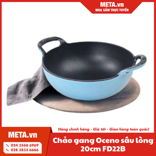 Chảo gang Oceno sâu lòng 20cm FD22B