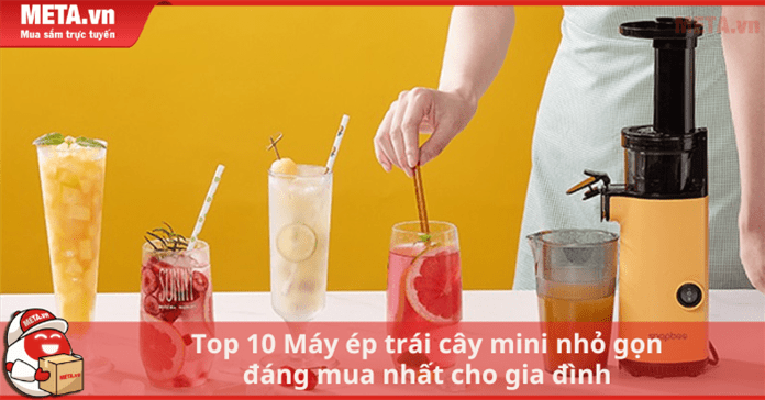 Top 10 Máy ép trái cây mini nhỏ gọn đáng mua nhất cho gia đình