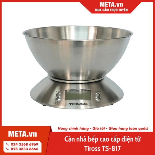 Cân nhà bếp cao cấp điện tử Tiross TS-817